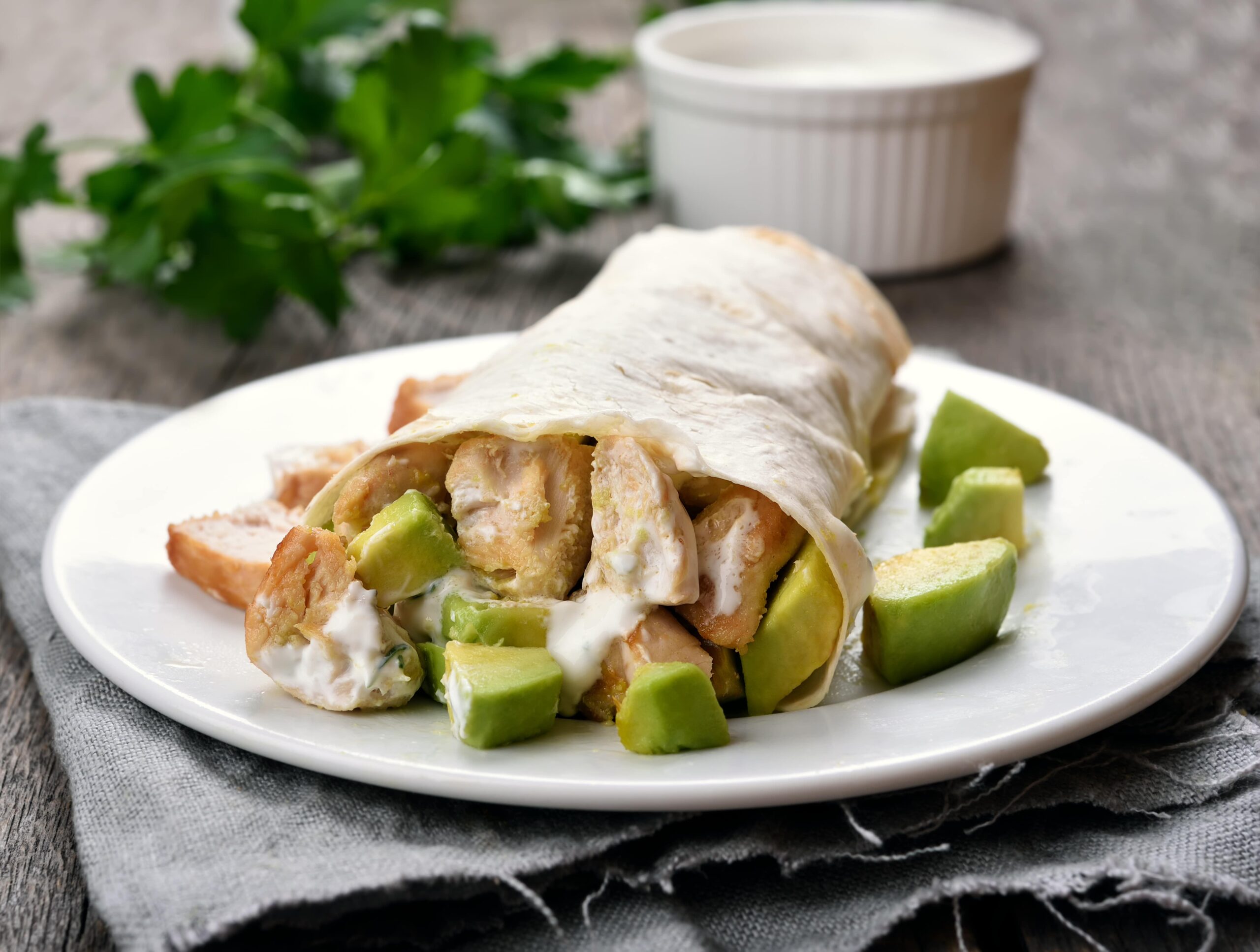 5 Foods to Include in Your Diet for Better Pilates Classes - close up of healthy wrap