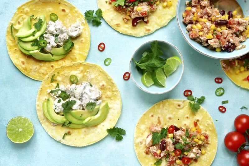 5 Foods to Include in Your Diet for Better Pilates Classes - overhead shot of healthy foods