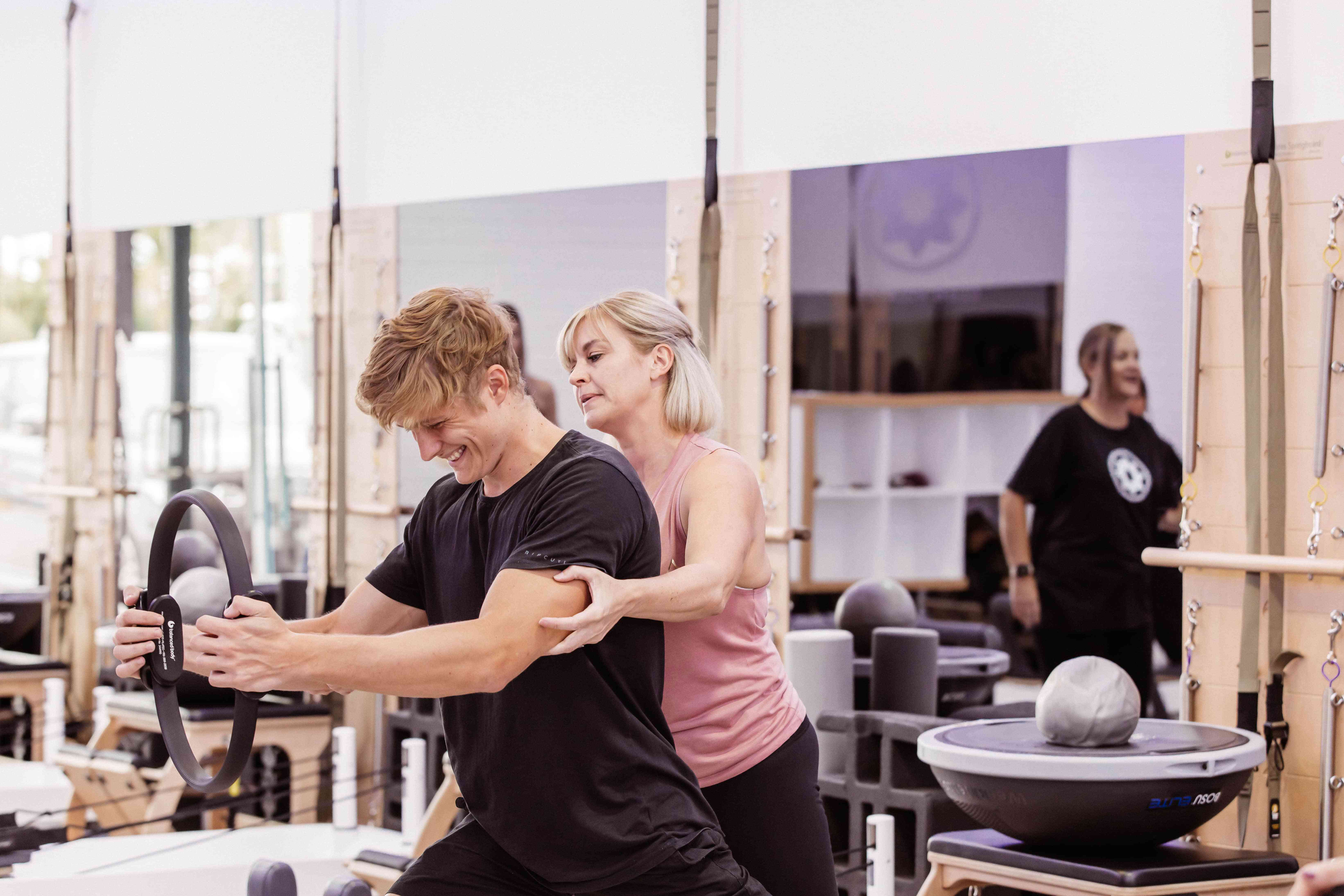 Club pilates class instructor 